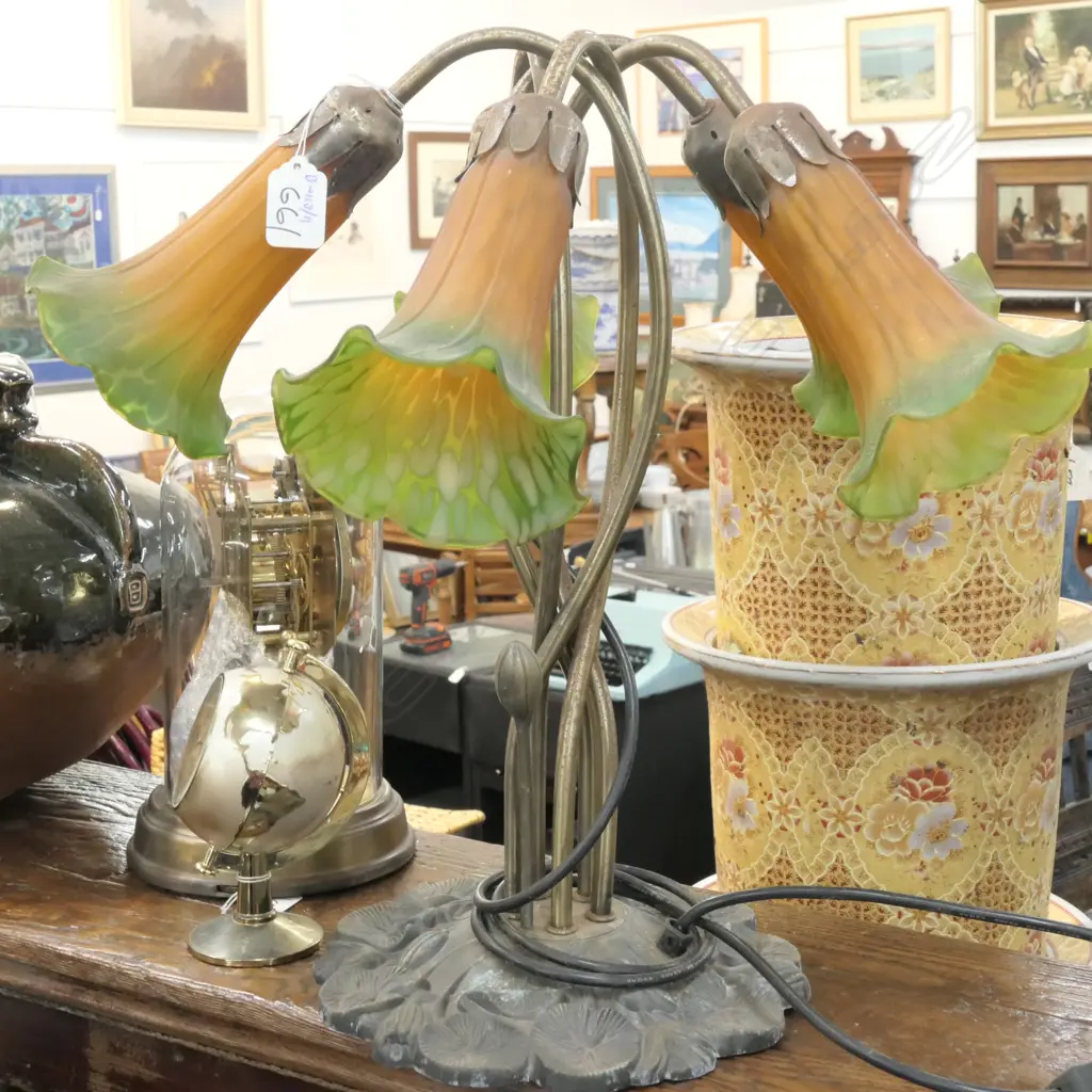 TIFFANY STYLE LAMP H 440 MM Image 1++