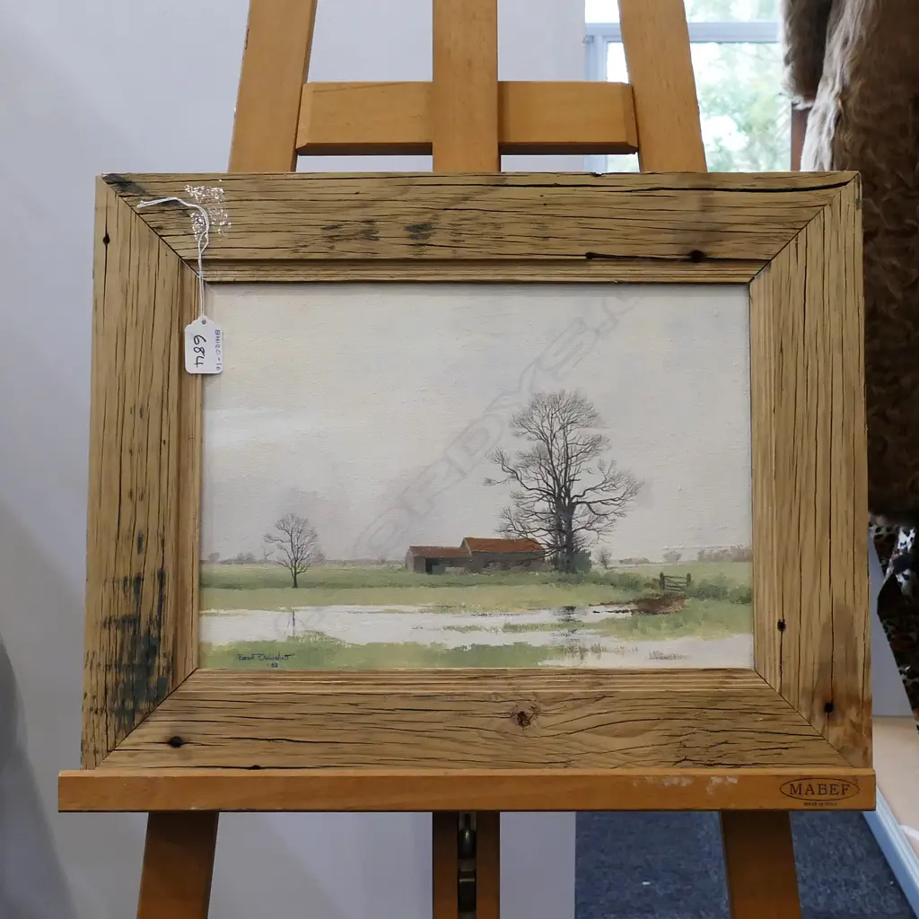 FRAMED EWART OAKESHOTT - OIL ON CANVAS , SIGNED  Image 1++