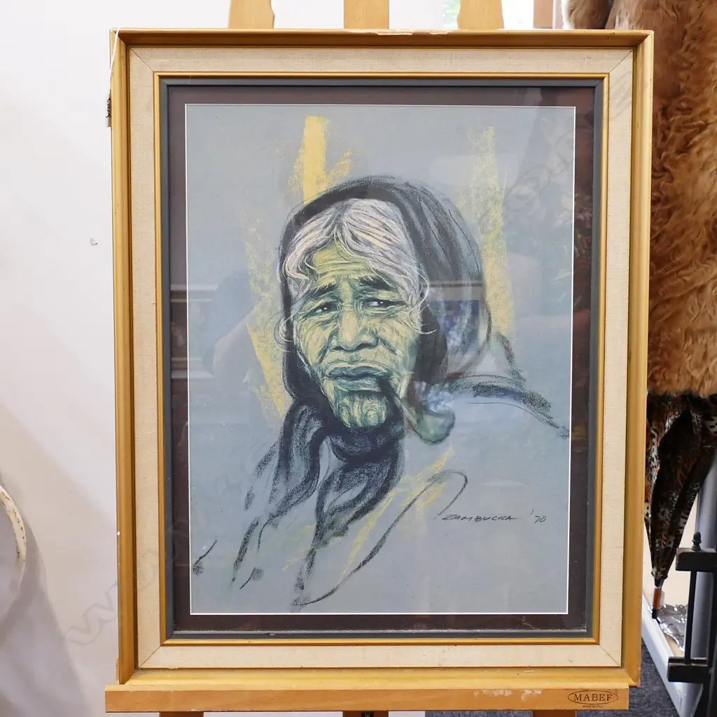 MAORI WOMAN ZAMBUCKA PRINT 500 W 620MM H Image 1++