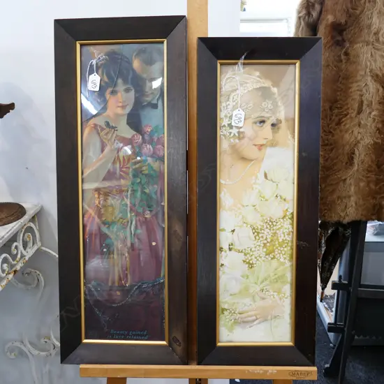 2 FRAMED RETRO PRINTS