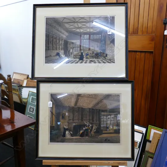 PR OF FRAMED VICT LANCASHIRE'S PRINTS  H. 362MM L. 464MM