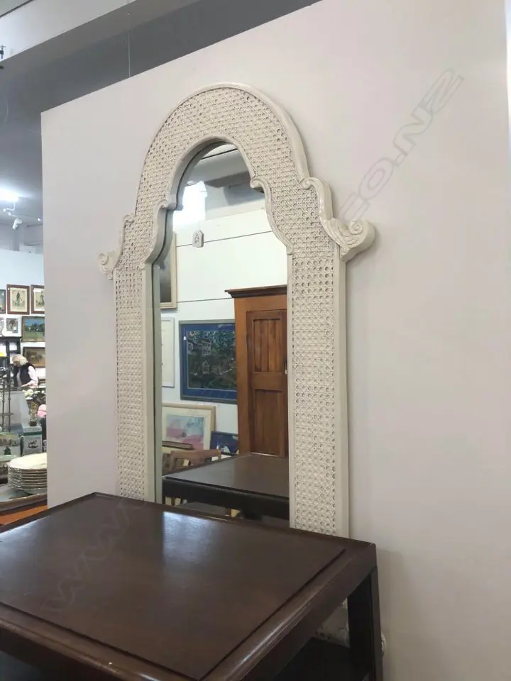 WHITE PAINTED FRAMED MIRROR H 1120 MM Image 1++