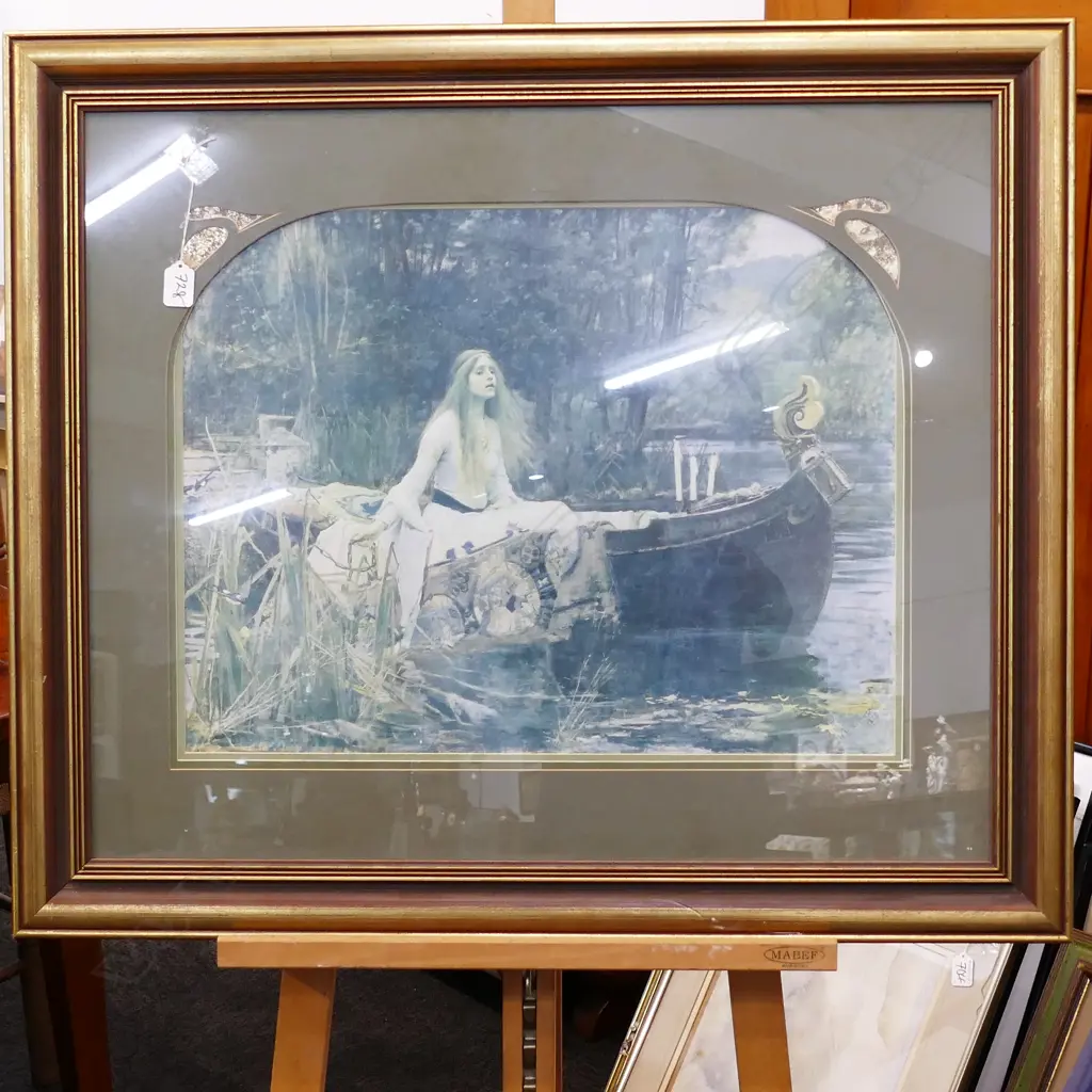 FRAMED PRINT THE LADY OF SHALLOT L 860 MM Image 1++