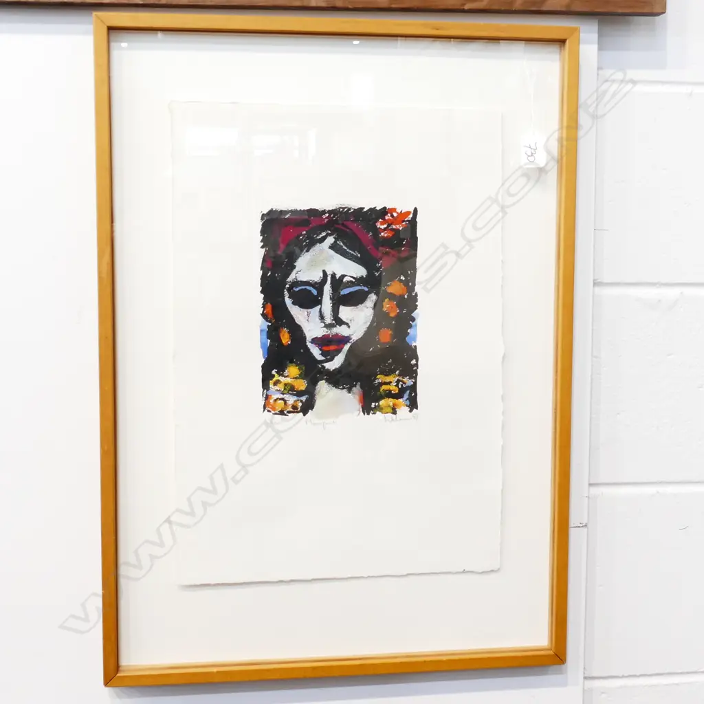 PETER WICHMAN MONOPRINT 'HEAD' SIGNED ENTITLED DATED '81 Image 1++