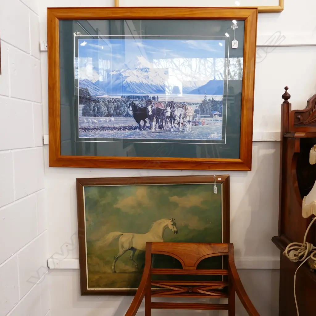 2 HORSE PRINTS BOTH FRAMED Image 1++