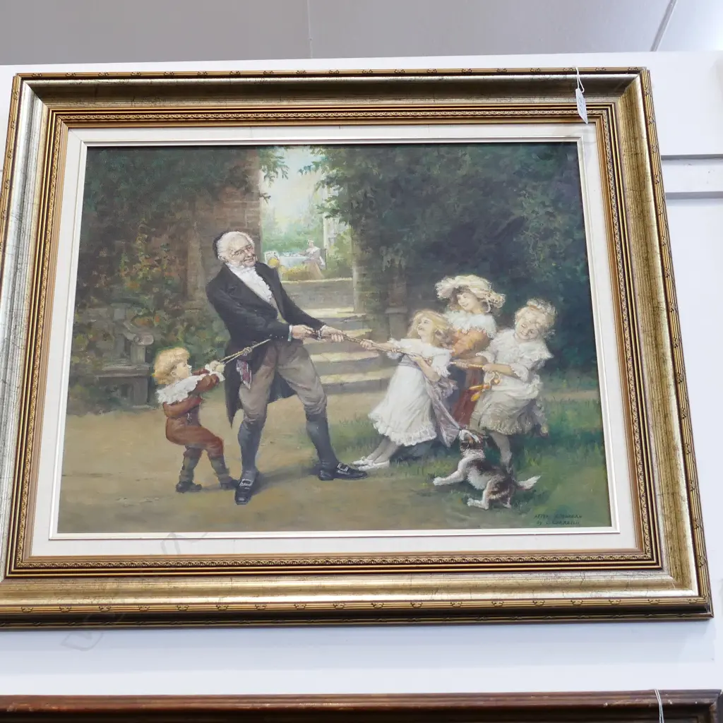 C. CORRELLII AFTER FREDERICK MORGAN  1879 OIL PAINTING... Image 1++