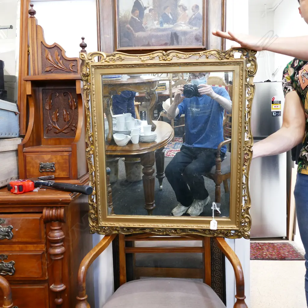 GILT FRAMED MIRROR H 720 MM Image 1++