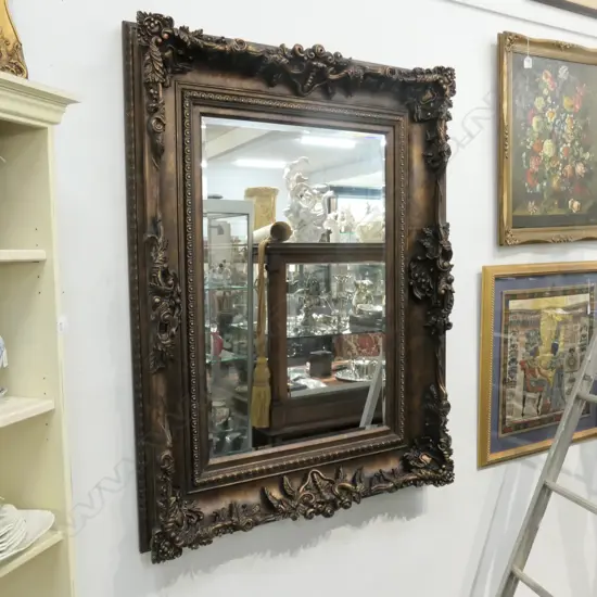 ROCOCO STYLE LARGE ORNATE WALL MIRROR