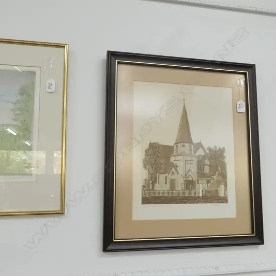 2 LTD ED PRINTS 'SAILING BARGE' & 'OLD ST. PAULS'