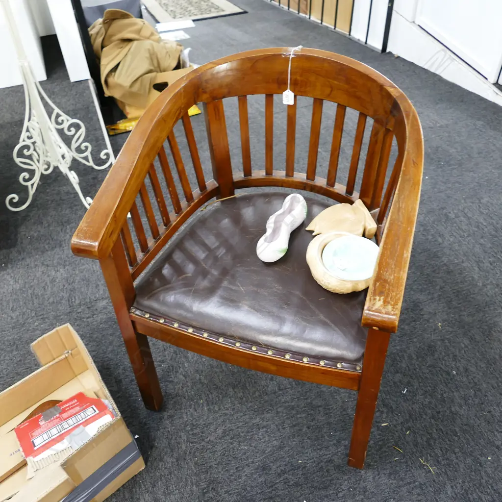 SLAT BACK TUB CHAIR Image 1++