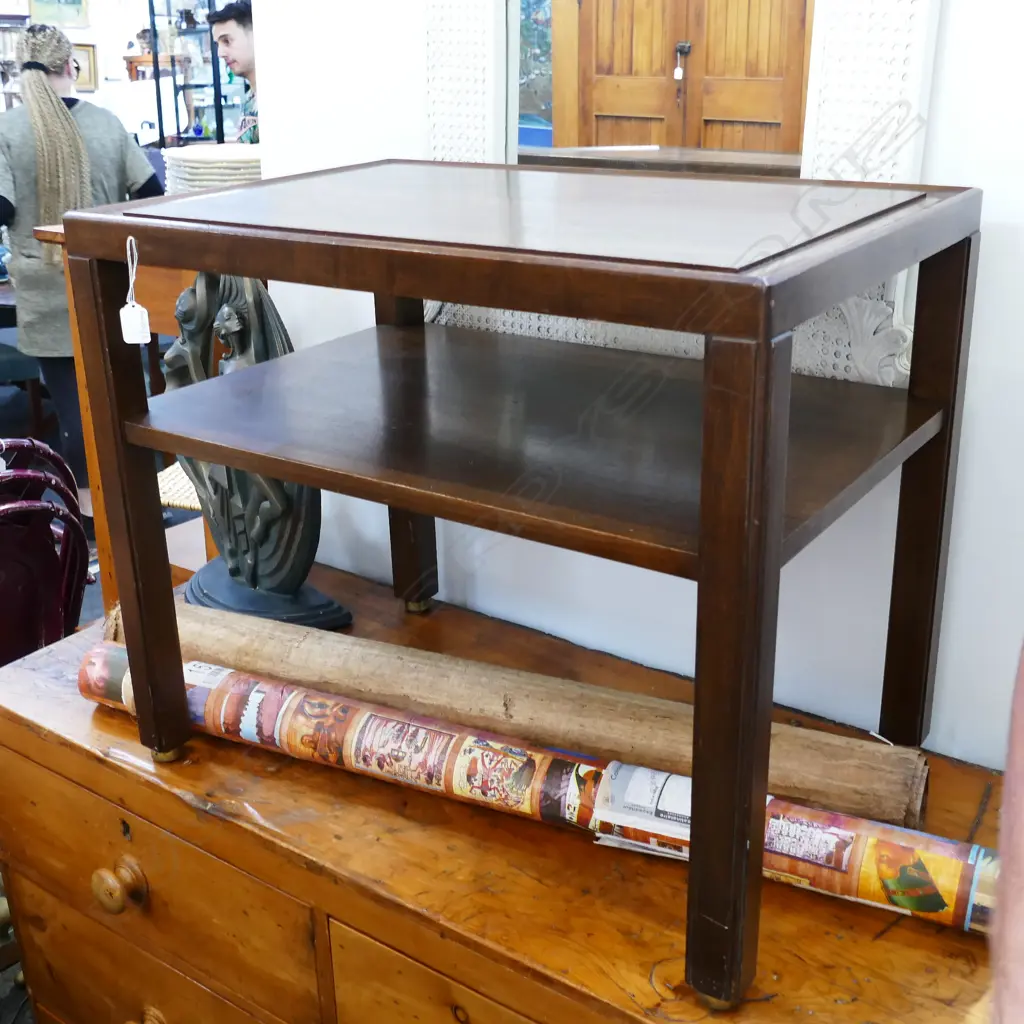 MID CENTURY DUNBAR BERNE USA SIDE TABLE 690MM L 575MM H Image 1++