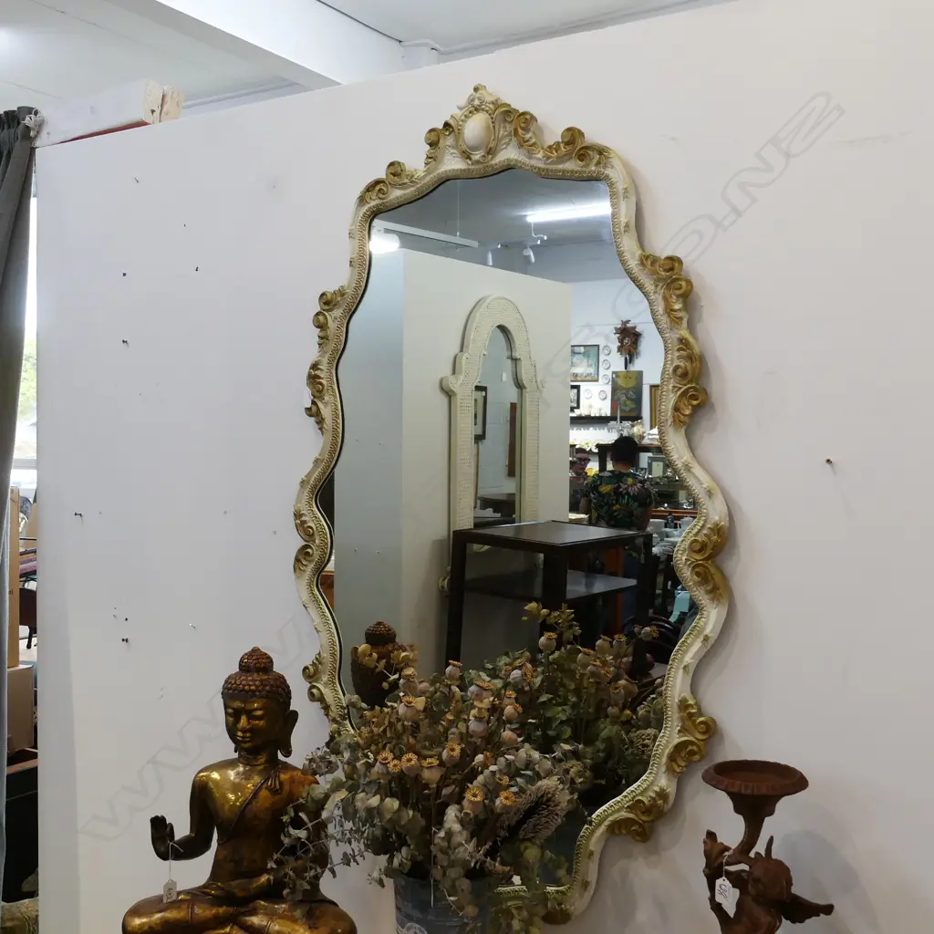 LARGE FRENCH ROCOCO STYLE WALL MIRROR Image 1++