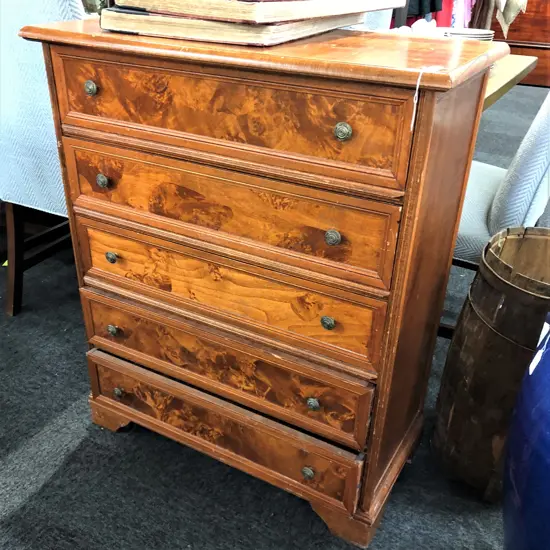 SMALL 5 DRAWER CHEST H 750 MM