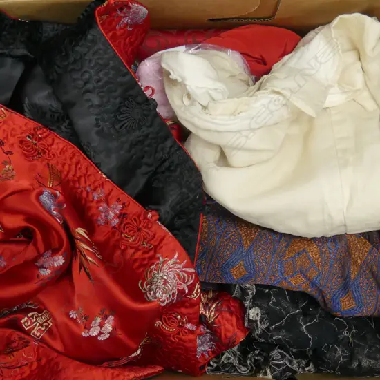 LOT ASST FABRIC/CHINESE JACKET ETC