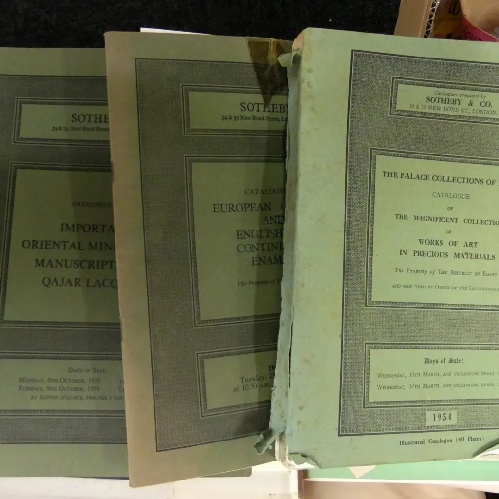 LOT ASST AUCTION CATALOGUES ETC Image 1++