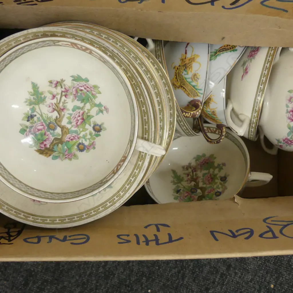 BOX LOT CROWN DECAL 'INDIAN TREE' ETC Image 1++