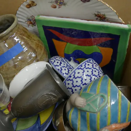 LOT ASST CHINA/EP WARE/TILES ETC