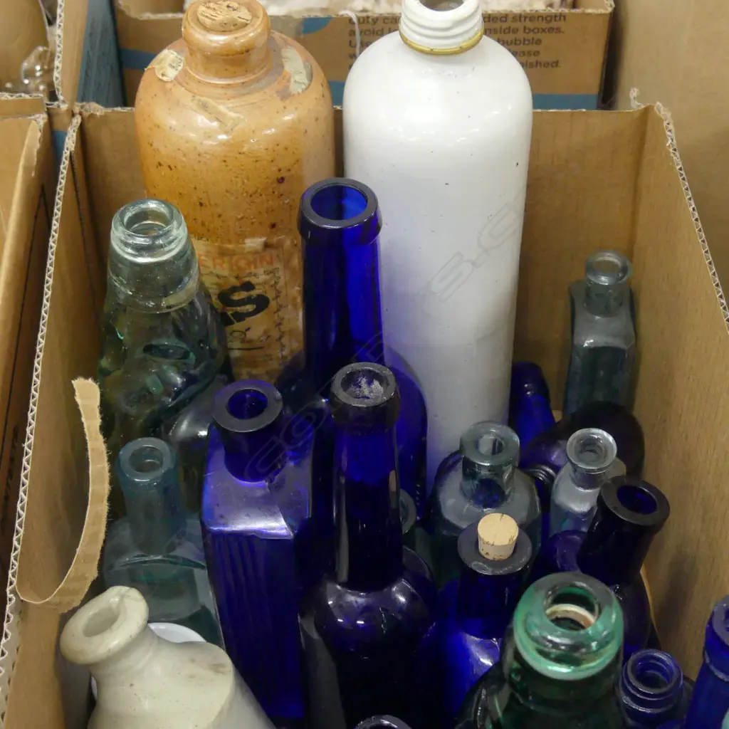 ASST ANTIQUE BOTTLES ETC Image 1++