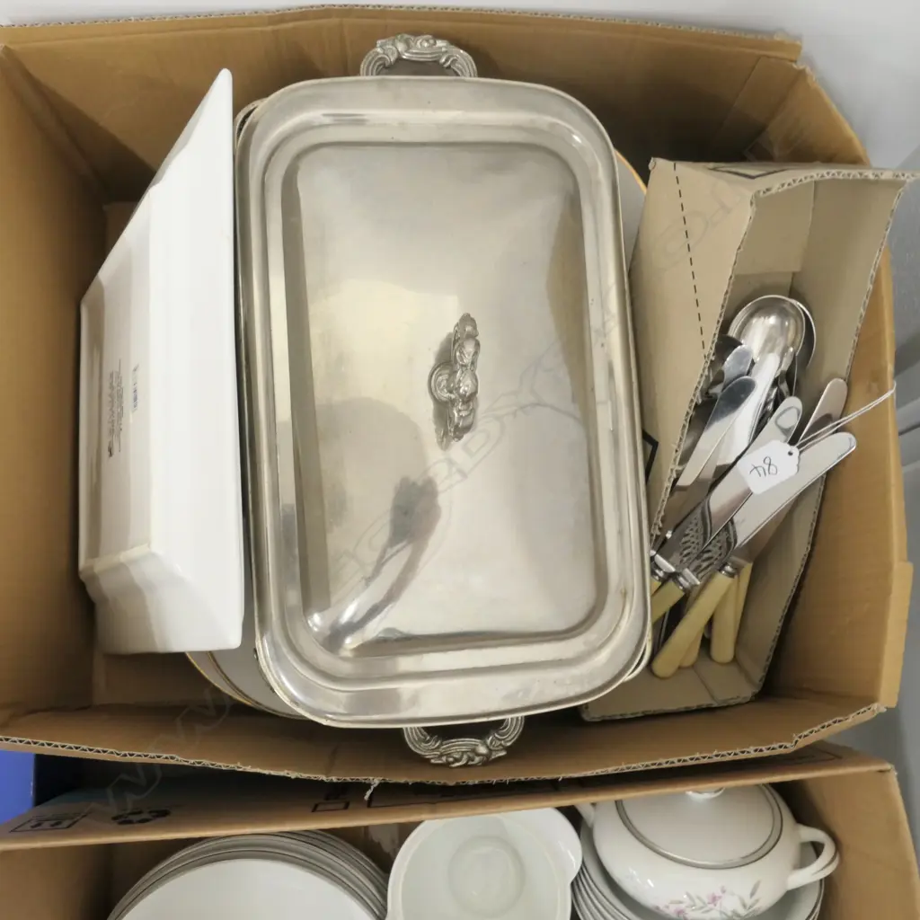 M WILLIAMS DINNER SERVICE A/F CUTLERY + TEASPOONS ETC Image 1++