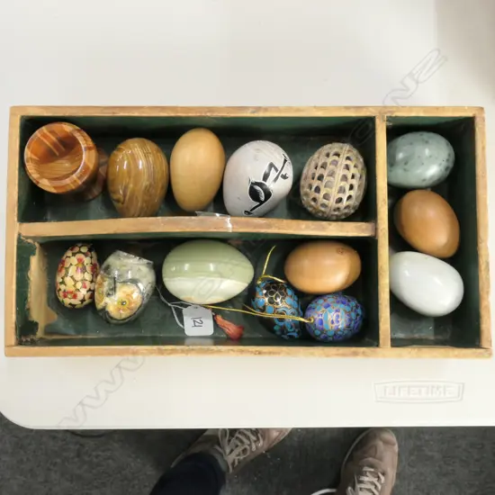 VINTAGE CUTLERY TRAY + EGG COLLECTION