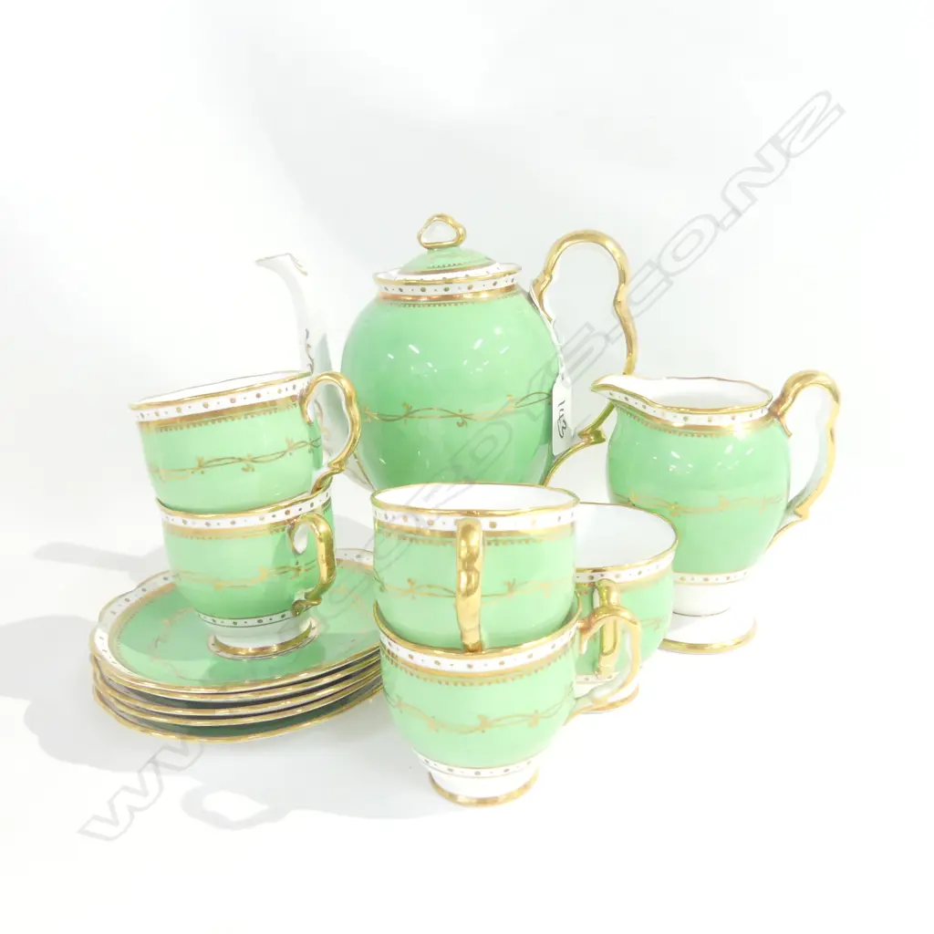 R/A PART COFFEE SEET 5 C/S / CREAMER / COFFEE POT Image 1++