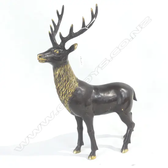 BRONZE STAG POLISHED SECTIONS H.345MM