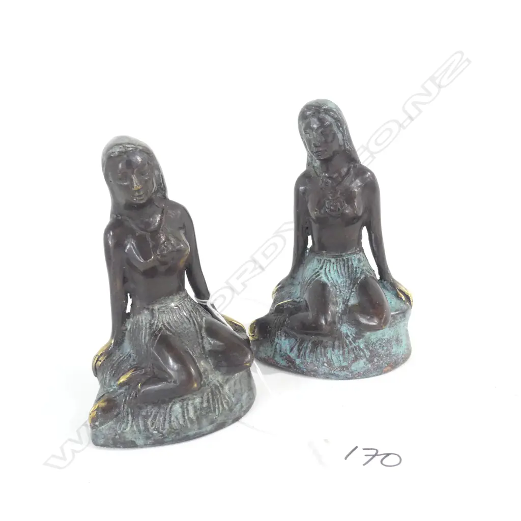 2 SMALL BRONZE PANIA OF THE REEF Image 1++