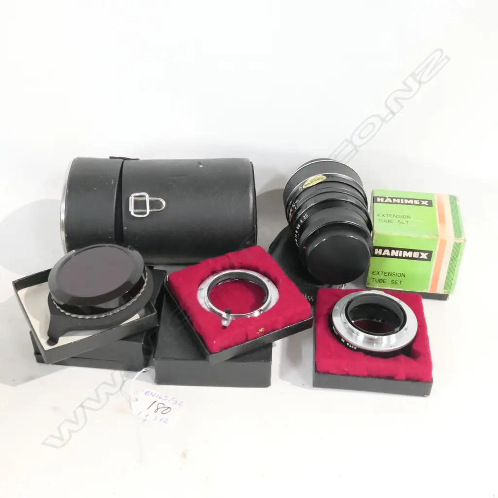HANIMEX TELE-AUTO LENS, H675178, & 4 OTHER LENS FITTINGS; & EXTENSION TUB SET, PLUS SOLIGOR Image 1++