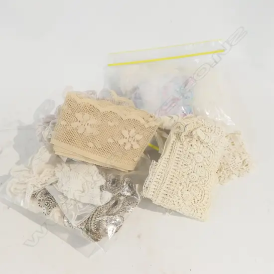 3 BAGS OF ASST LACEWORK ETC