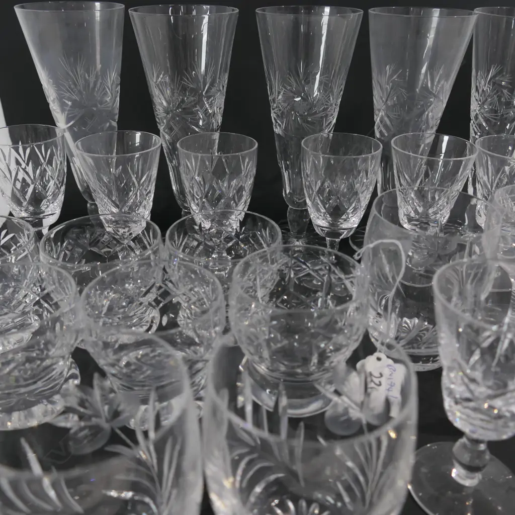LOT ASST CRYSTAL GLASSES/TUMBLERS ETC Image 1++