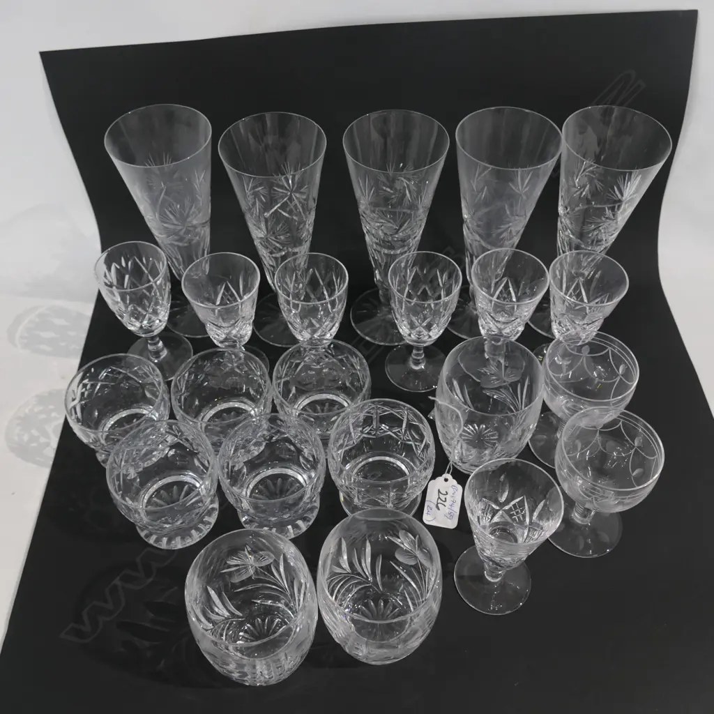 LOT ASST CRYSTAL GLASSES/TUMBLERS ETC Image 1++