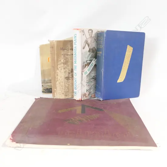 5 ASST N.Z INTEREST BOOKS/LONG WHITE CLOUD/ M +PAKEHA /MATAMATA ETC