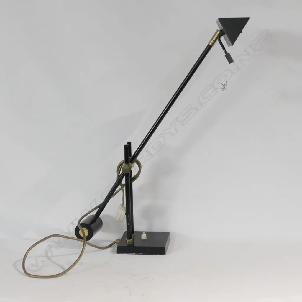 DECO STYLE BRASS ANGLEPOISE LAMP Image 1++