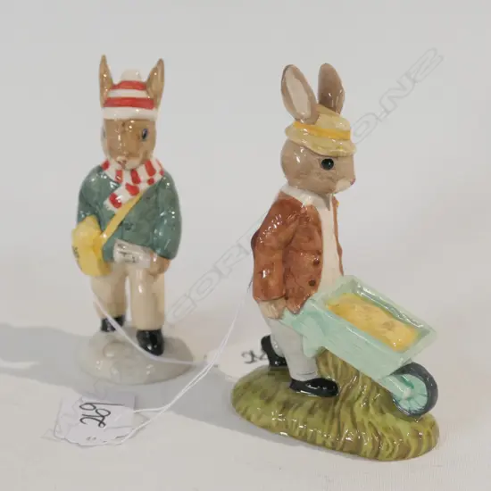 ROYAL DOULTON BUNNYKINS PAPERBOY & GARDENER
