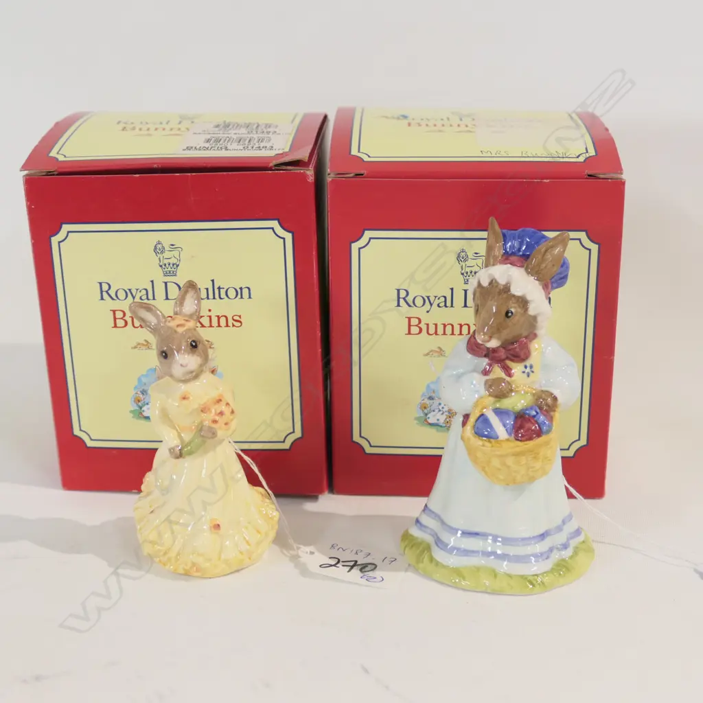 ROYAL DOULTON BUNNYKINS BRIDESMAID & MRS BUNNYKINS  Image 1++