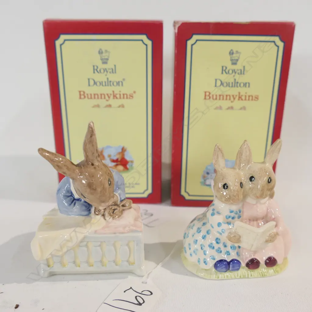 ROAL DOULTON BUNNYKINS STORYTIME & NEW BABY Image 1++