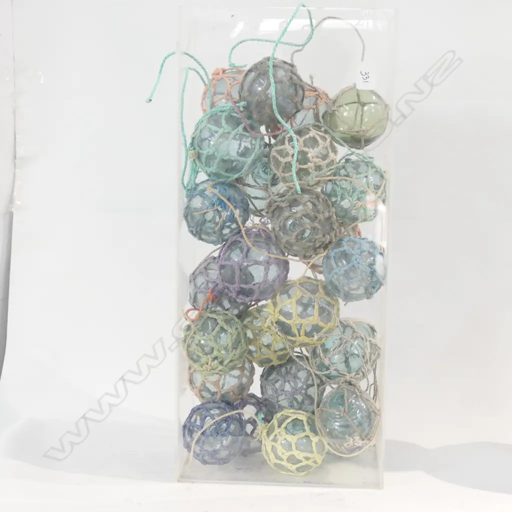 25 SMALL OLD GLASS FISHING FLOATS.... Image 1++