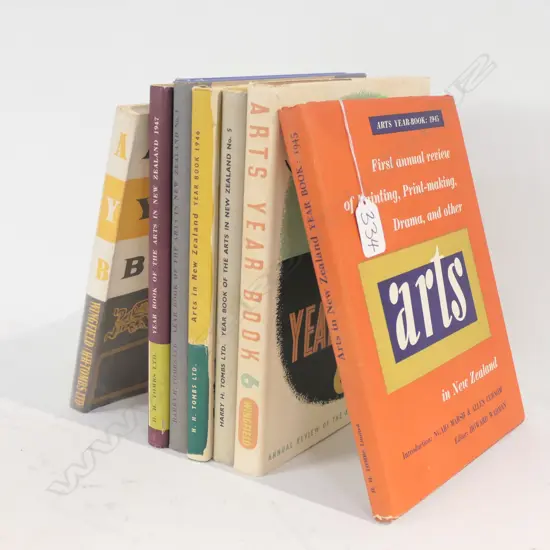 NZ ARTS YEAR BOOKS X 7 1945 - '51