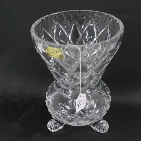 CUT CRYSTAL VASE H 240 MM