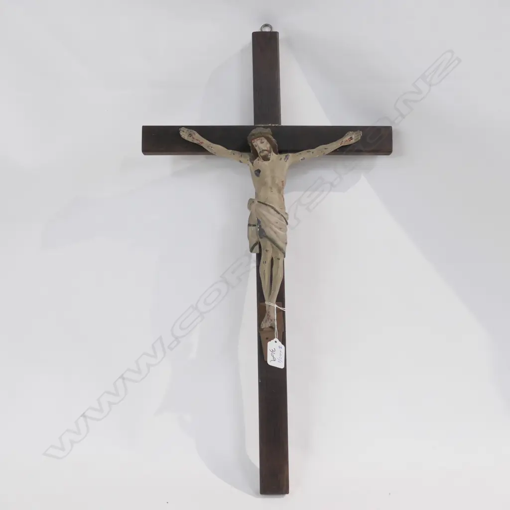 METAL AND WOODEN CRUCIFIX H600 MM Image 1++