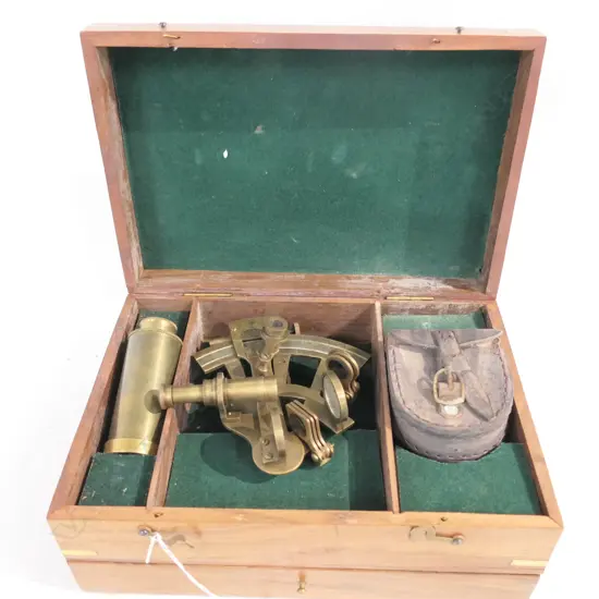 BOXED DECORATIVE SEXTANT ETC