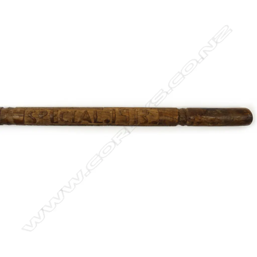 A teak truncheon from the 1913 Great Strike Image 1++