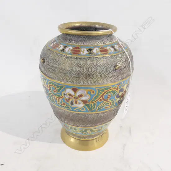 CLOISONNE VASE H 180 MM