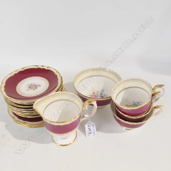18 PCE CROWN STAFFORDSHIRE TEA SET