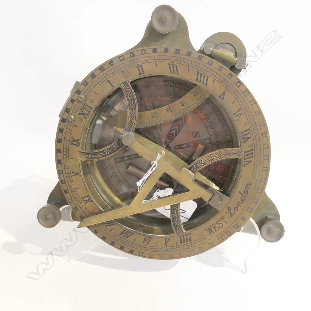 BRASS COMPASS SUNDAIL W. 195MM Image 1++