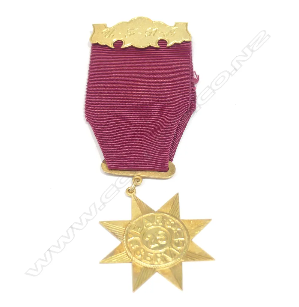 UNITED FIRE BRIGADE ASSOC. 25 YEAR GOLD STAR UNAWARDED Image 1++