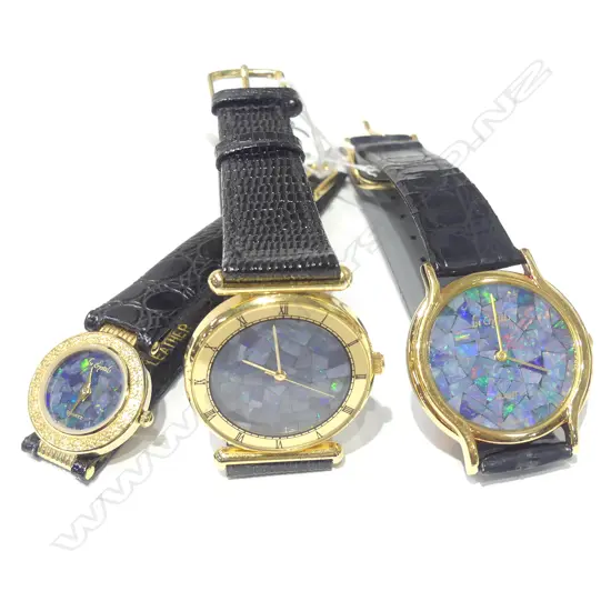 3 OPAL LDS DRESS WATCHES