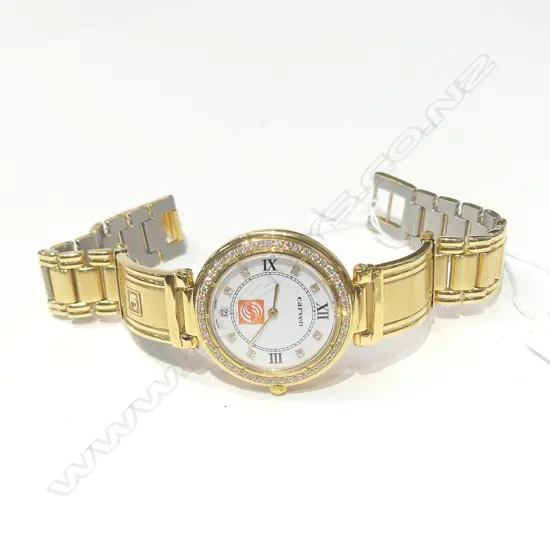 CARVEN GENTS WRISTWATCH GOLD PLATE W/WATCH