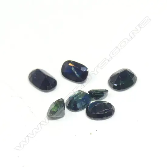 7 VARIOUS SAPPHIRES TOTAL 6CT