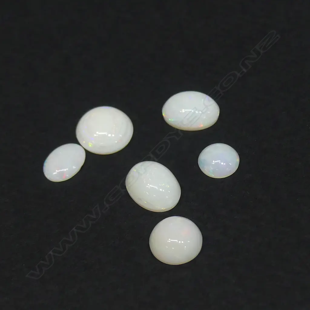 6 MILKY WHITE OPALS Image 1++